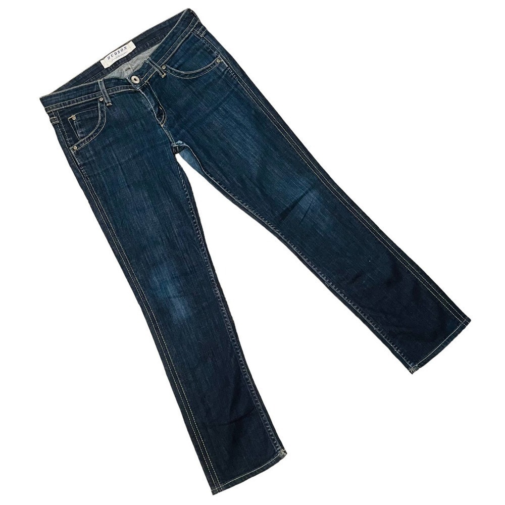 Hudson Jeans Dark Wash Low Waist Straight Leg Jeans Women’s Size 28